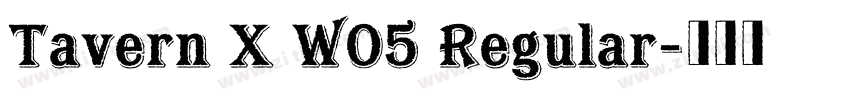 Tavern X W05 Regular字体转换